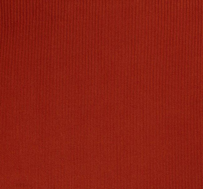 Rebrovaná pletenina v tehlové farbe 03362/056