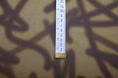Počesaná teplákovina French Terry v khaki farbe s abstraktnou potlačou 211707/0002 (2)