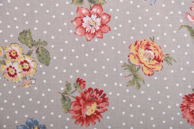 Americká bavlna na patchwork z kolekcie Jardin de Fleurs od French General 13893-21