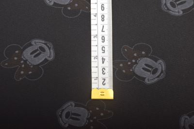 1 m strečového úpletu v čiernej farbe s potlačou Minnie DS-KUP91 (1)