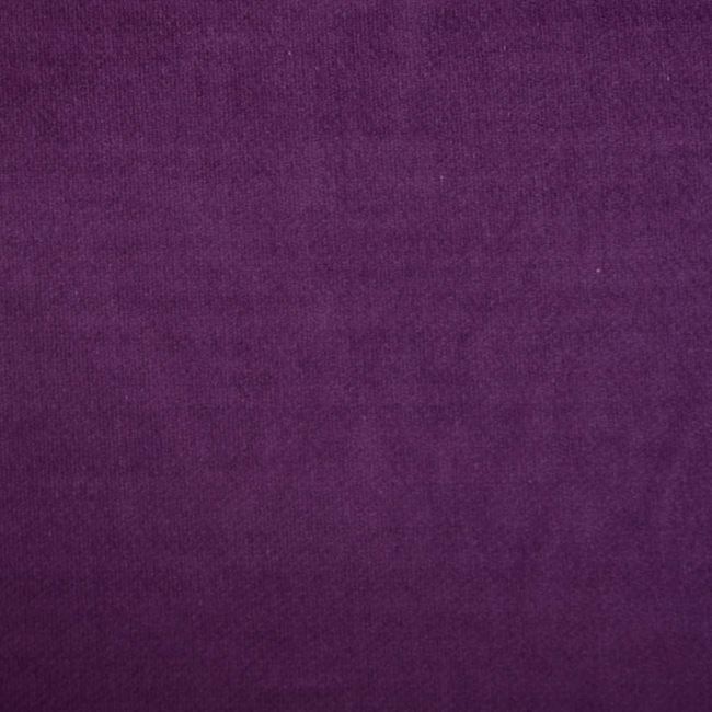Dekoračný pružný zamat vo fialovej farbe DS-MOR01411