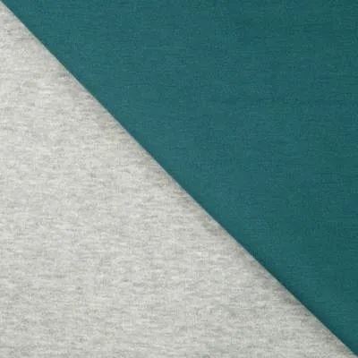 Obojstranná pletenina v petrolejovej farbe Q22505-944R