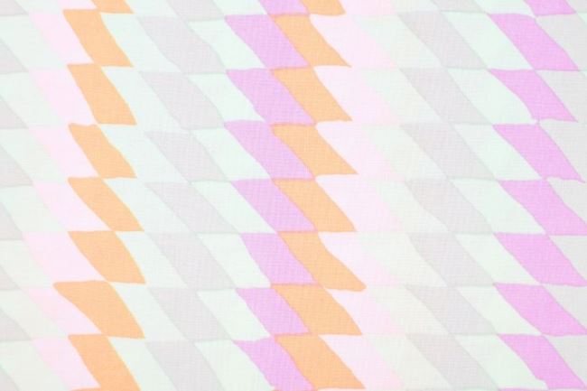 Americká bavlna na patchwork s geometrickou potlačou 199PYOPM/133